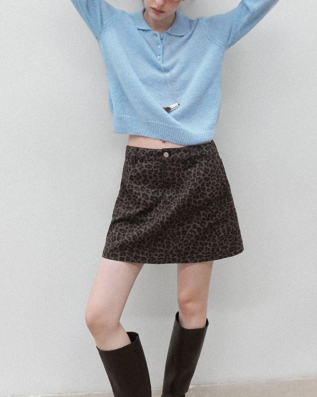 Soft Polo Knit ＆ U-neck Vest　KN023