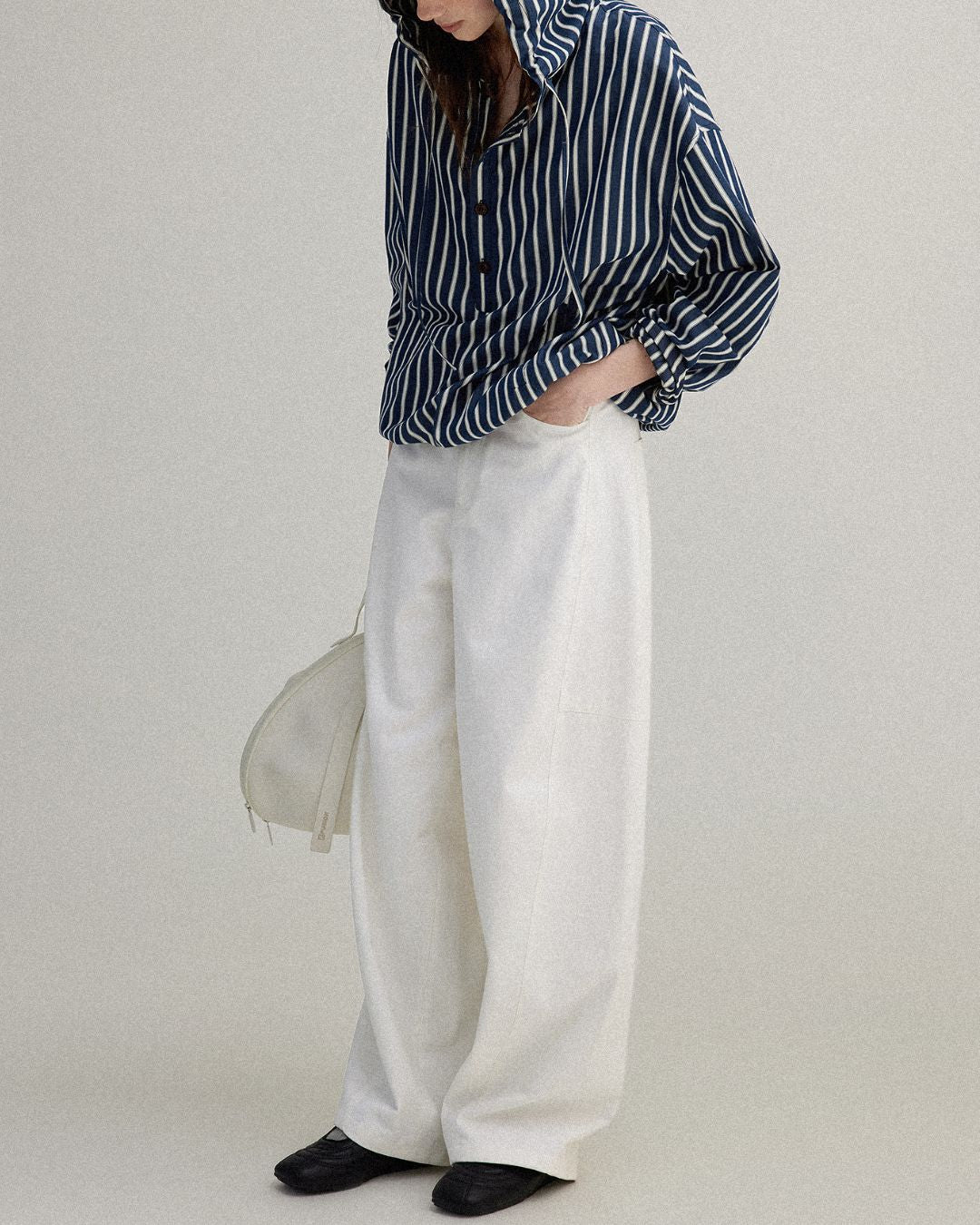 Striped ＆ Checked Hooded Shirt　LS010