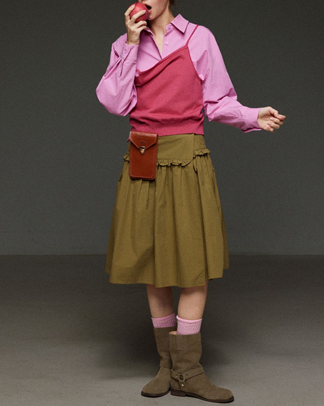 Back-open Camisole Knit Vest　KN033