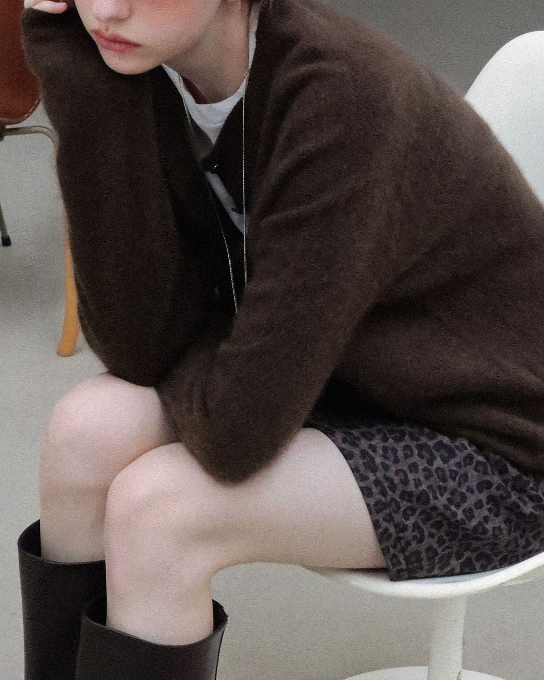 Brushed Knit Cardigan　KN027