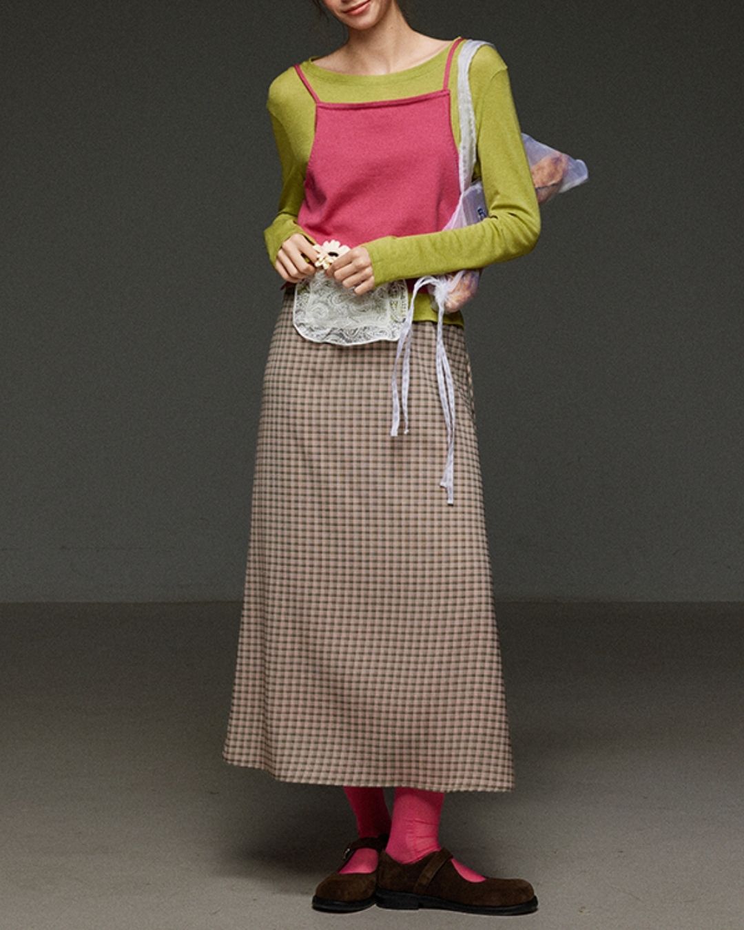 Boat Neck Slim Fit T-shirt　LT012