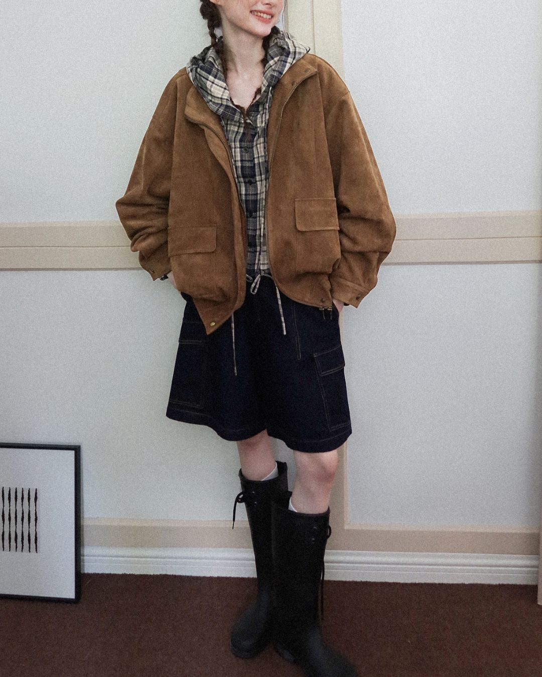 Suede Retro Jacket　JK019