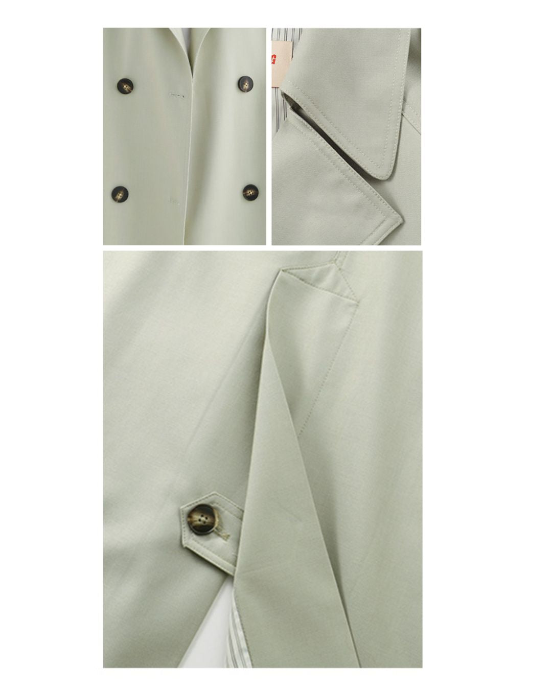 Napoleon Collar Trench Coat　CT009