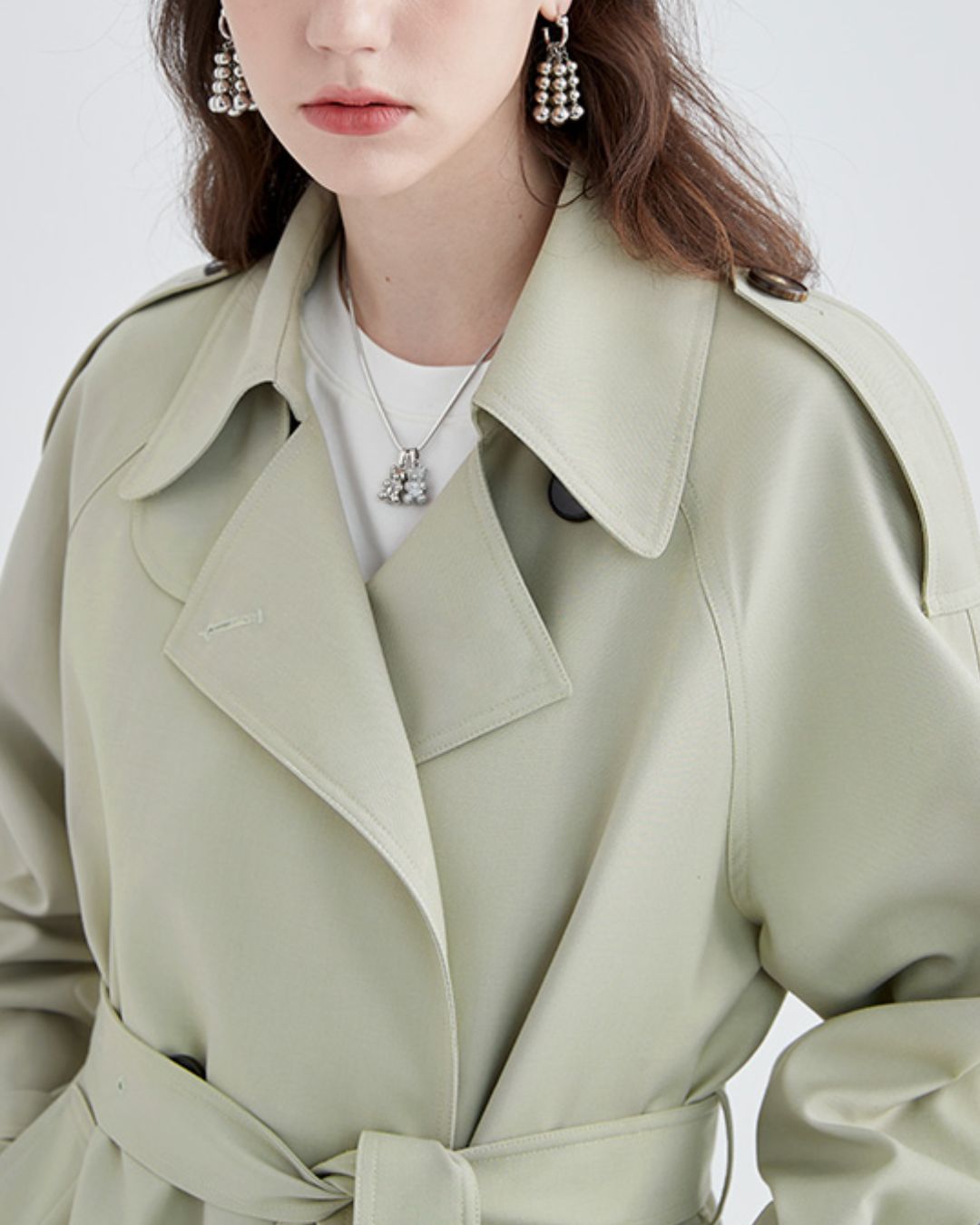 Napoleon Collar Trench Coat　CT009