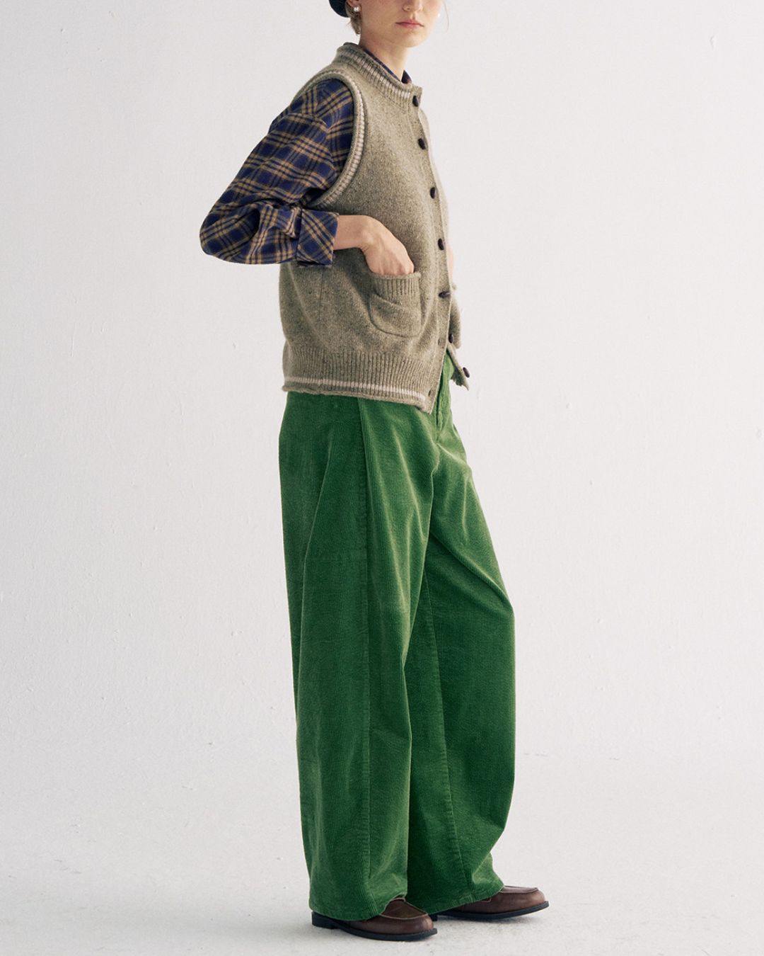 Flannel Cotton Check Shirt　LS039