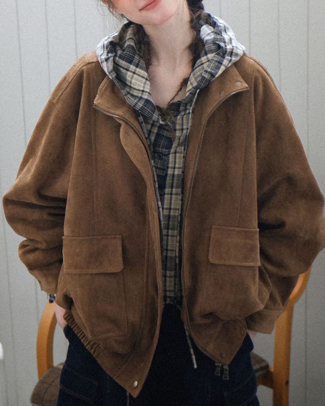 Suede Retro Jacket　JK019