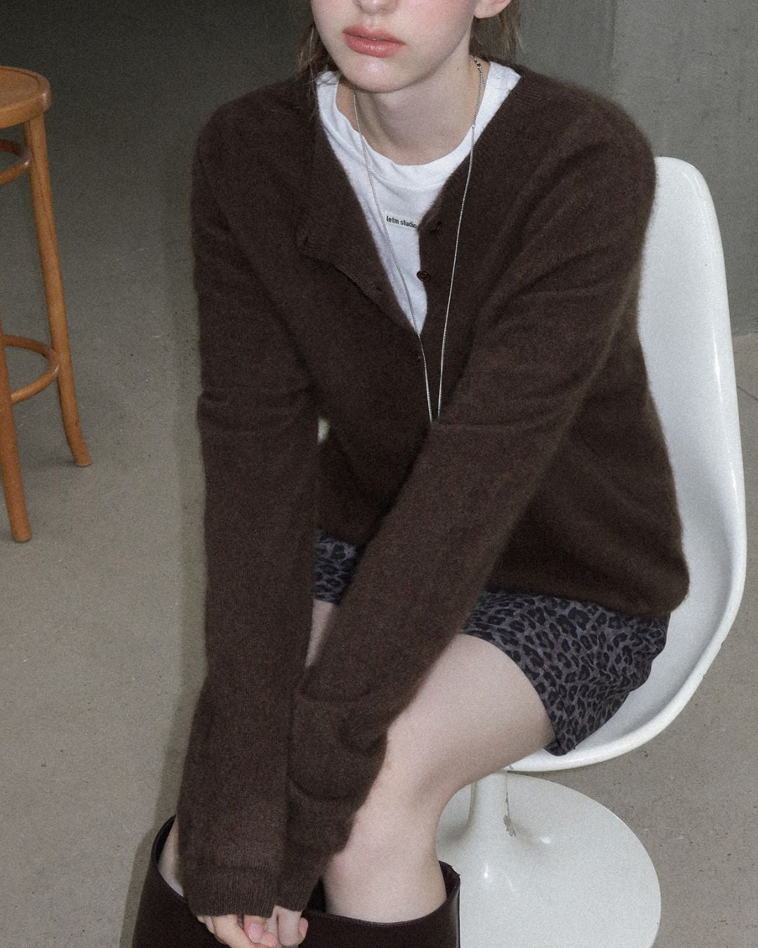 Brushed Knit Cardigan　KN027