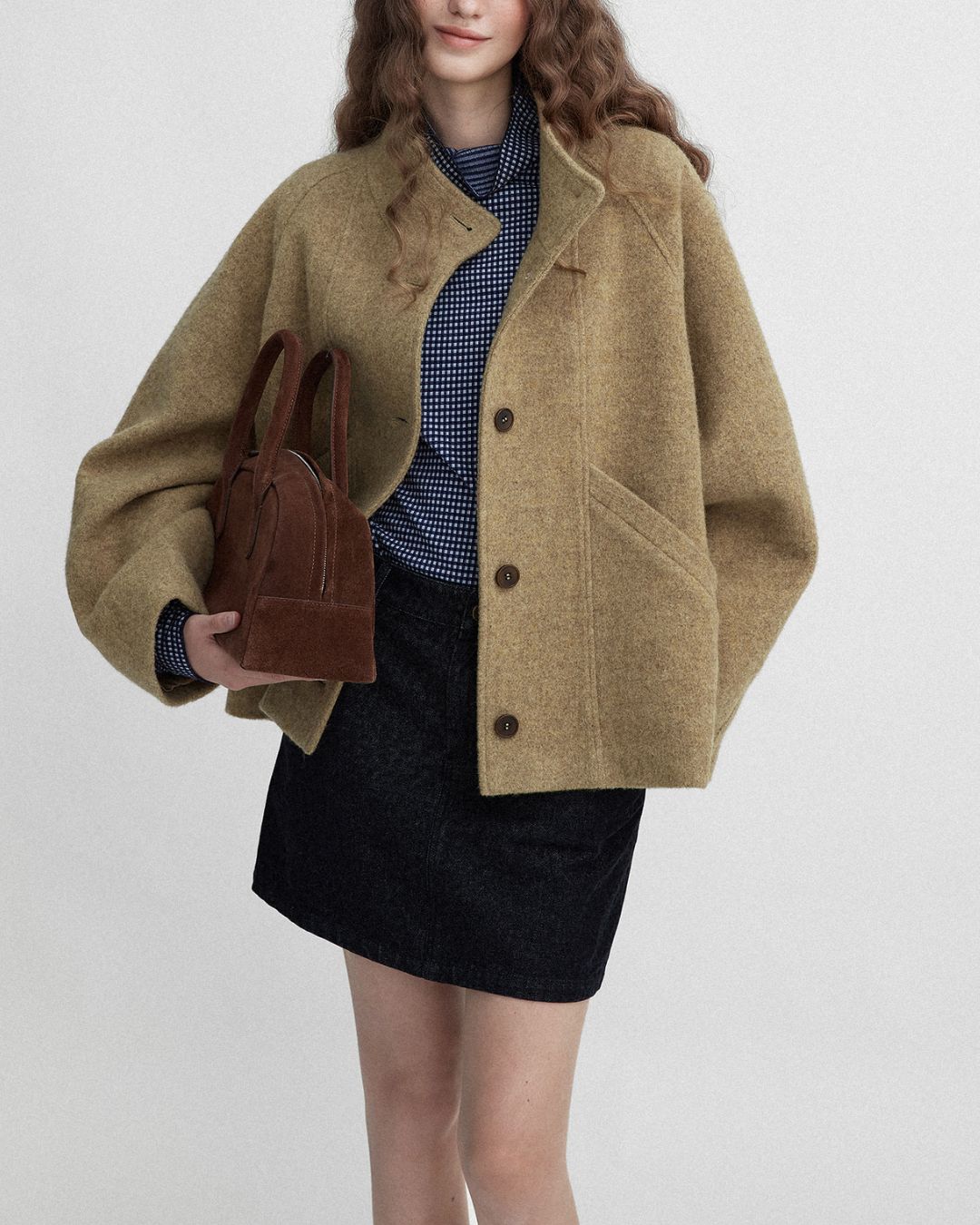 Stand-collar Wool Jacket　JK027