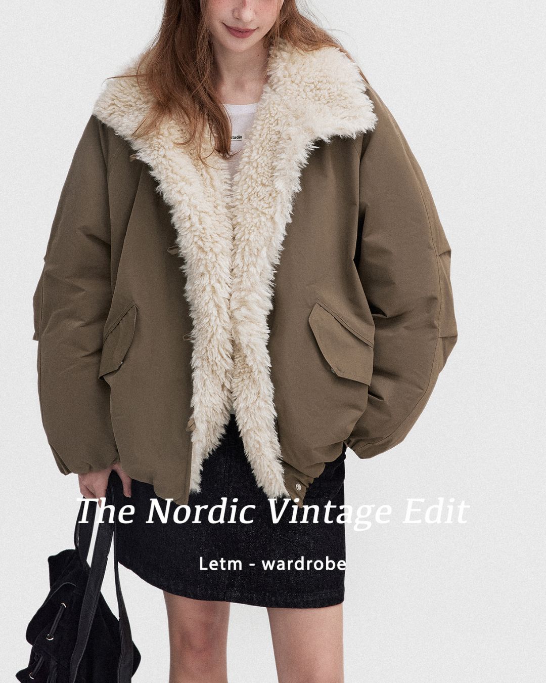 Fur-lined Down Jacket　JK057