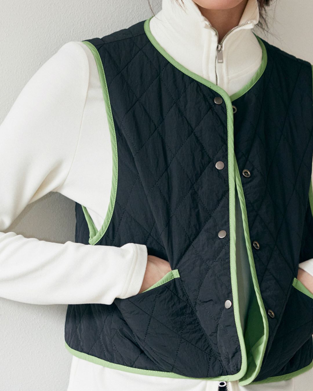 Nylon Quilted Vest　VT001
