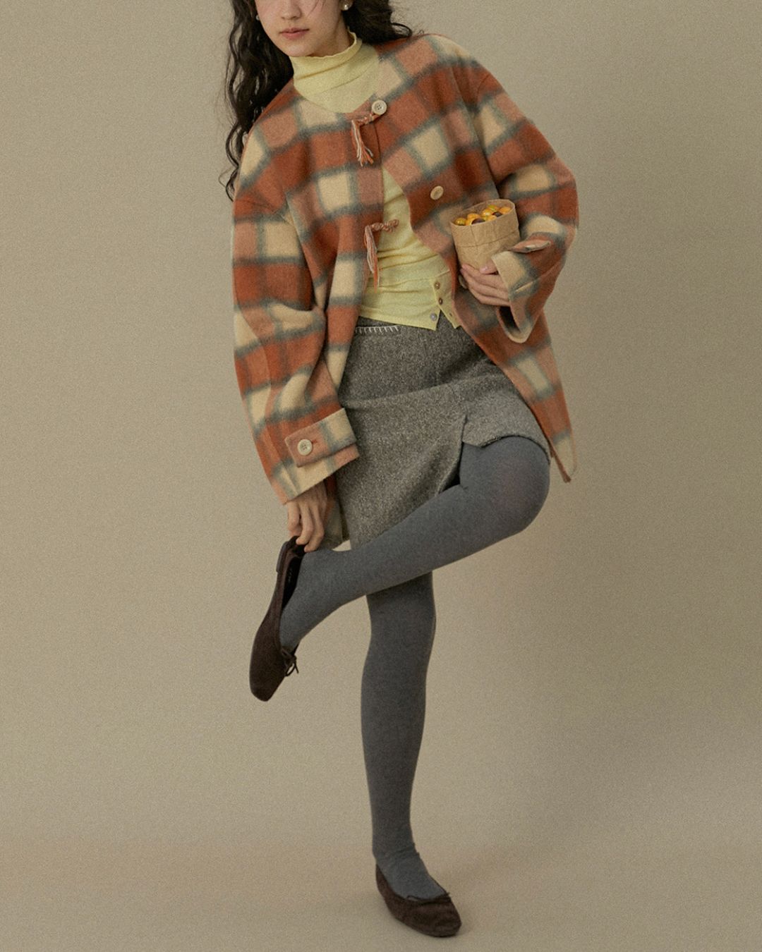 Slim Fit Turtleneck Top　LT018