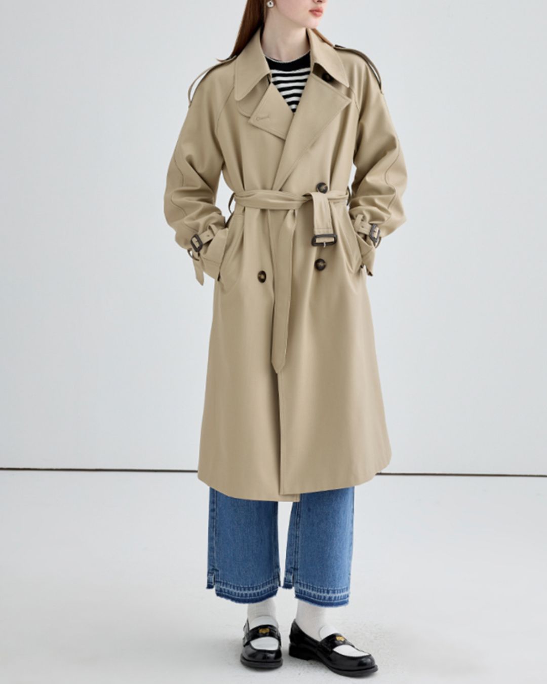 Napoleon Collar Trench Coat　CT009