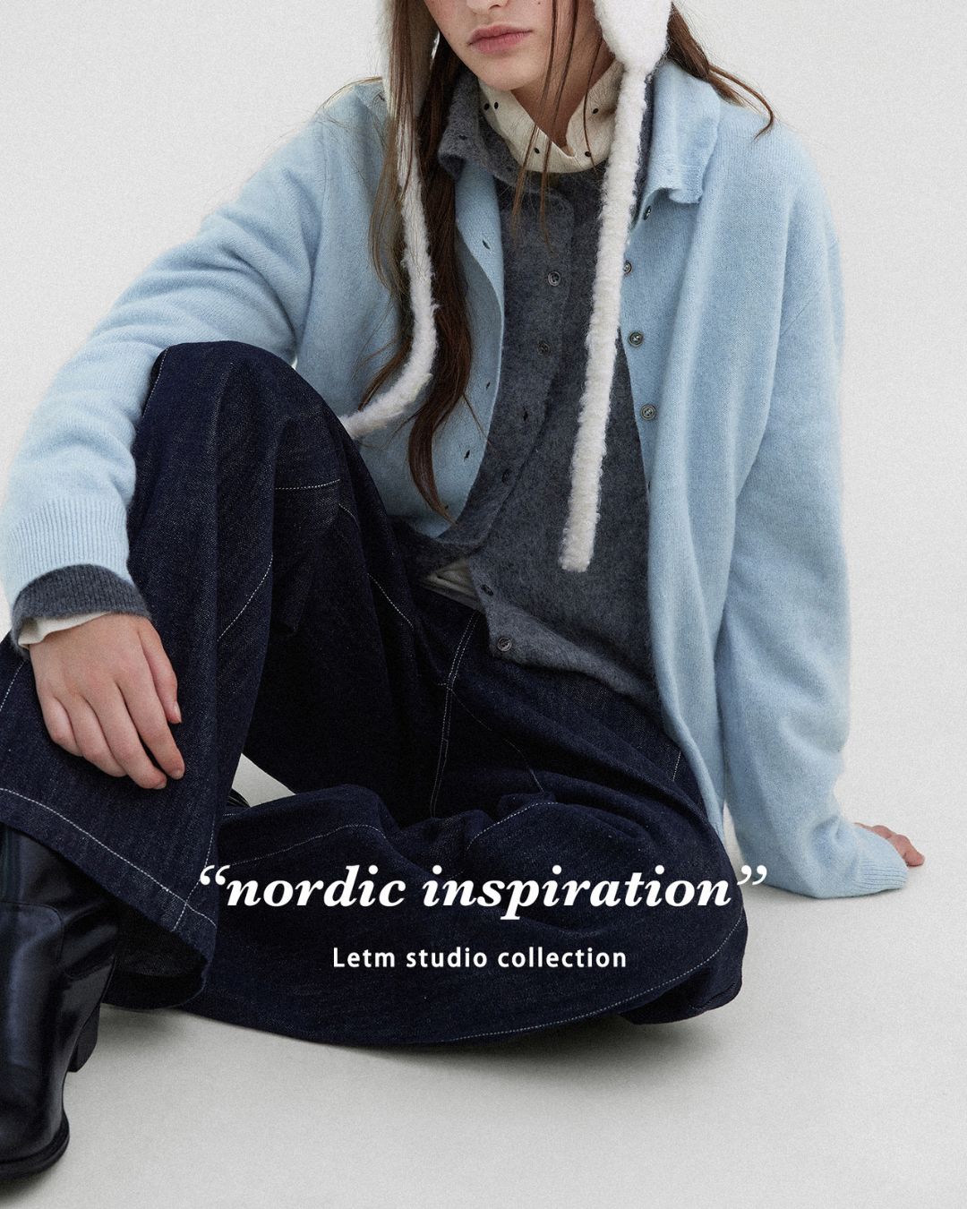 Wool Cashmere Knit Cardigan　KN038