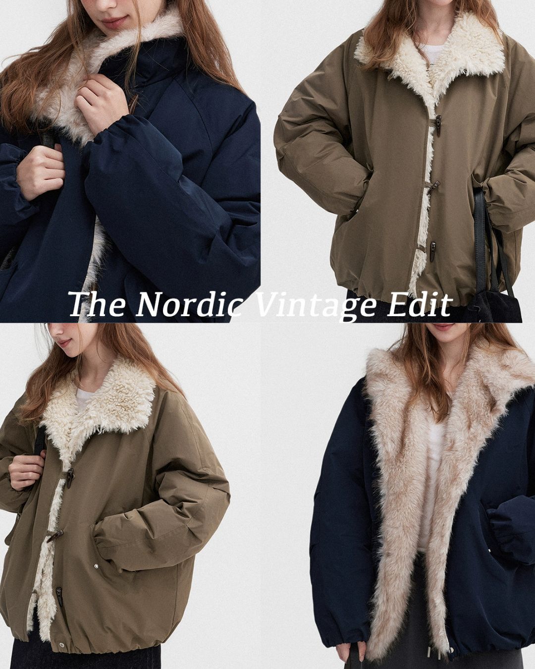 Fur-lined Down Jacket　JK057