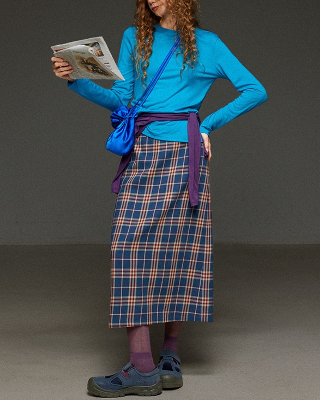 Boat Neck Slim Fit T-shirt　LT012