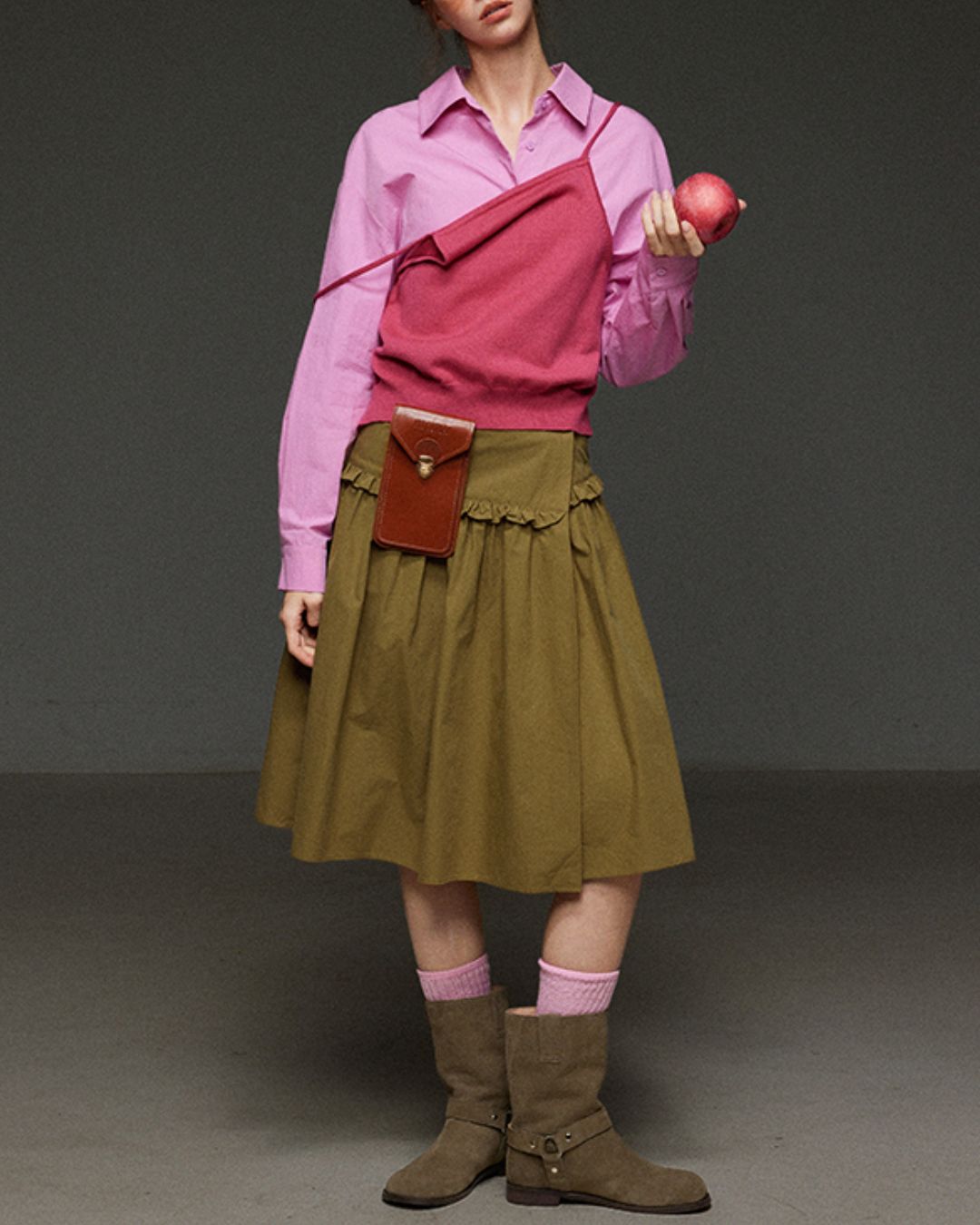 Back-open Camisole Knit Vest　KN033