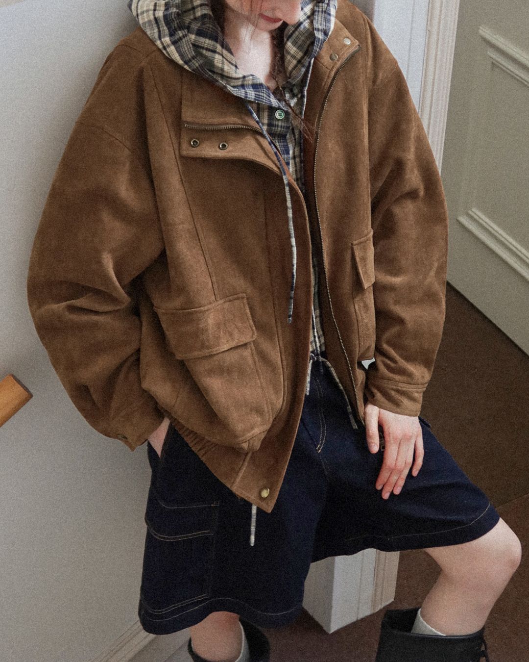 Suede Retro Jacket　JK019