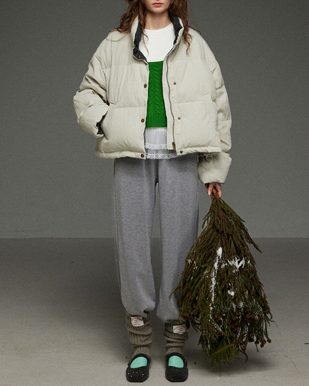 Cable Knit Camisole Vest　KN054