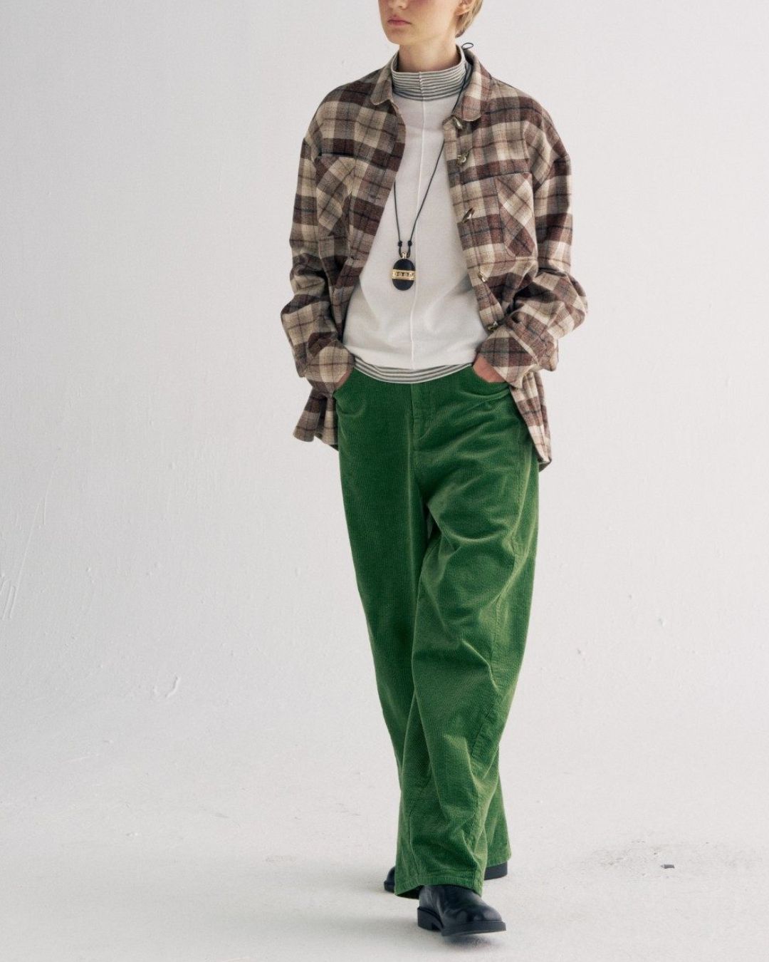 Flannel Cotton Check Shirt　LS039