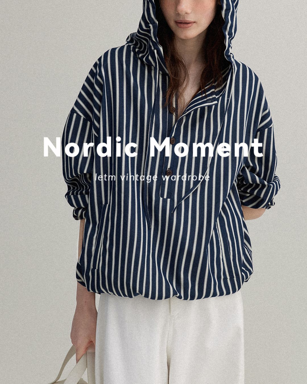 Striped ＆ Checked Hooded Shirt　LS010