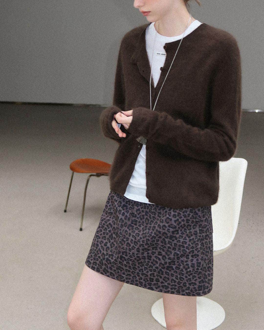 Brushed Knit Cardigan　KN027