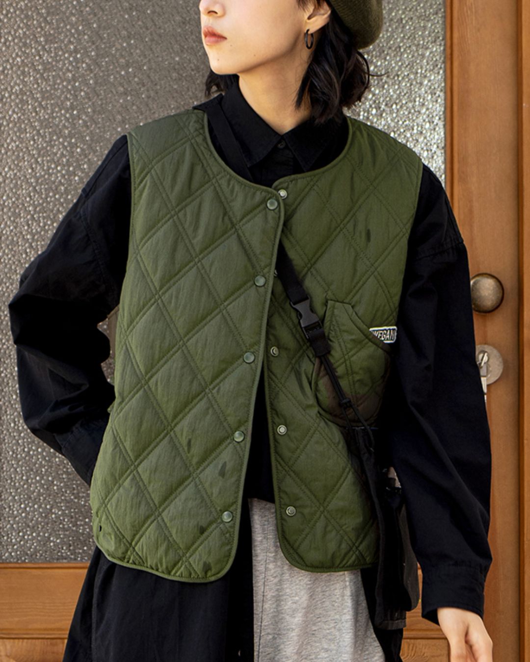 Nylon Quilted Vest　VT001