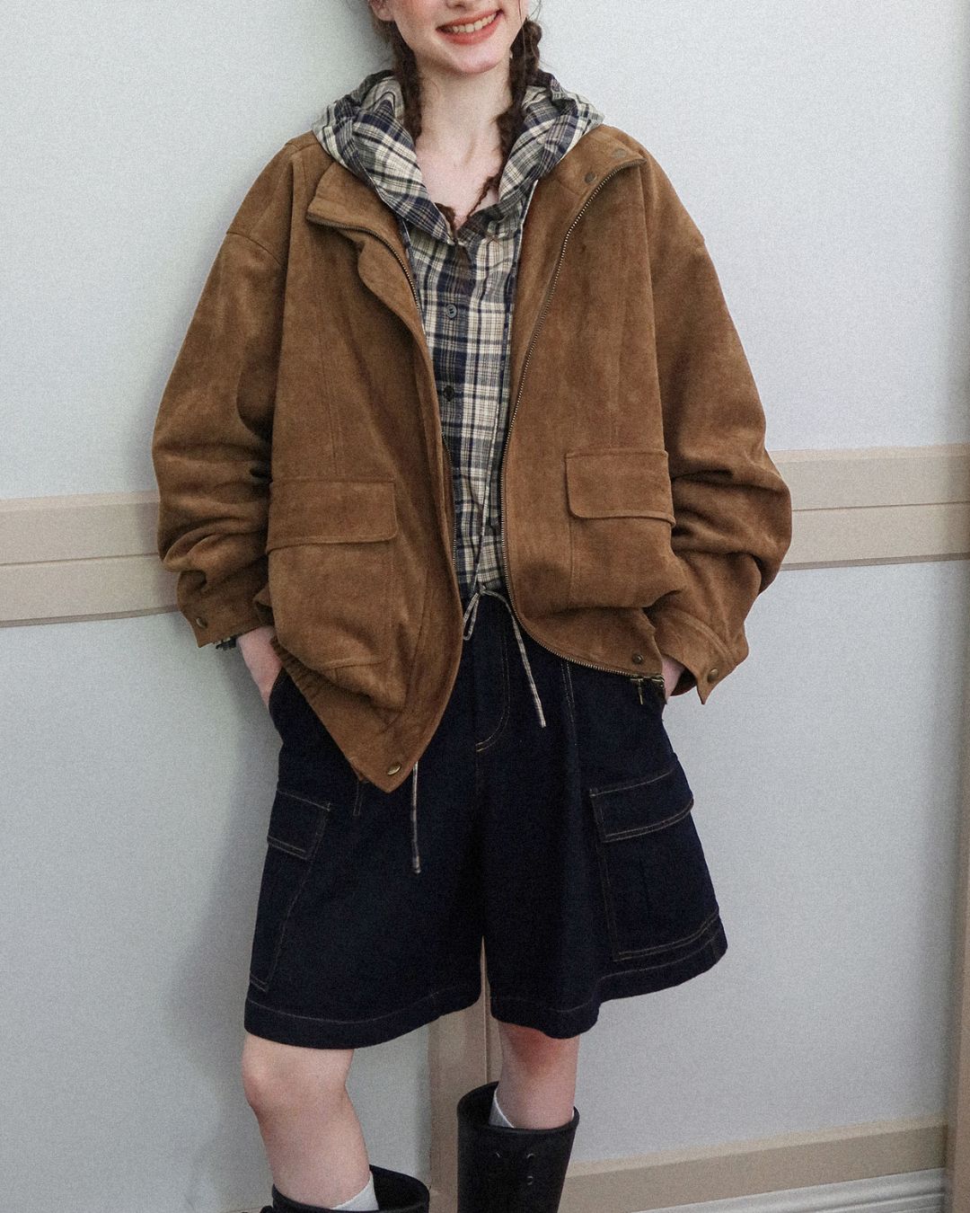 Suede Retro Jacket　JK019