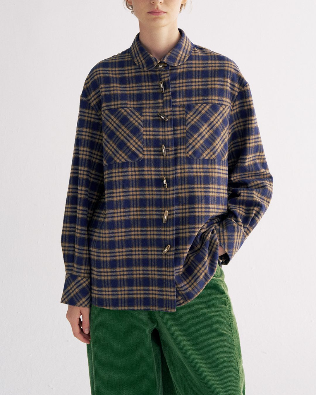 Flannel Cotton Check Shirt　LS039