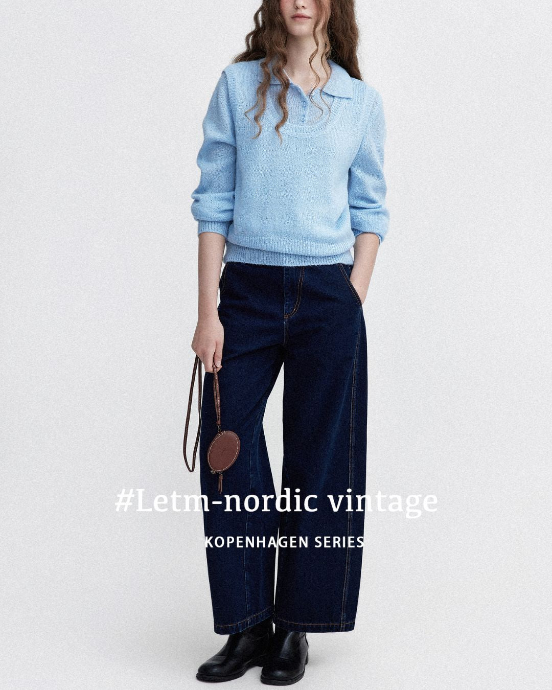 Soft Polo Knit ＆ U-neck Vest　KN023