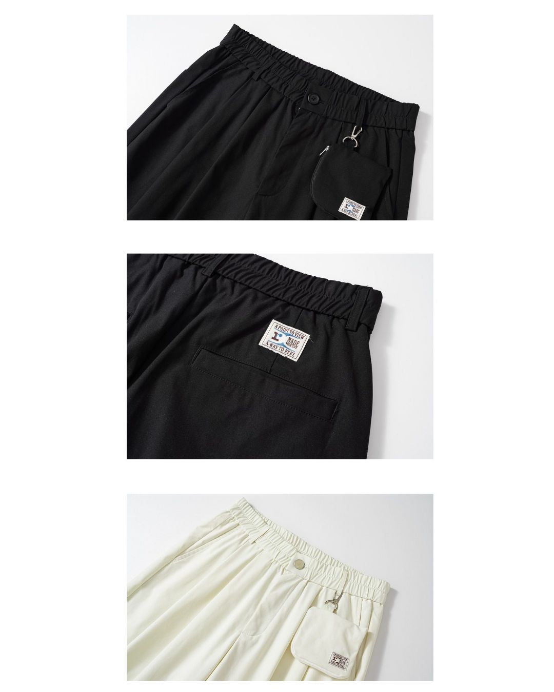 Casual Straight Pants With Mini Bag　PT034