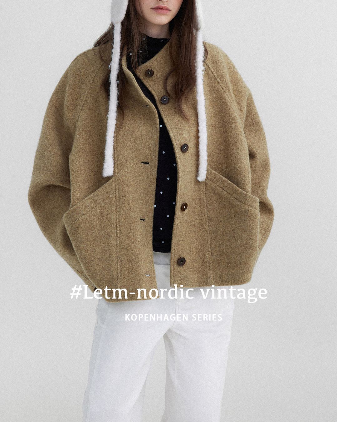 Stand-collar Wool Jacket　JK027