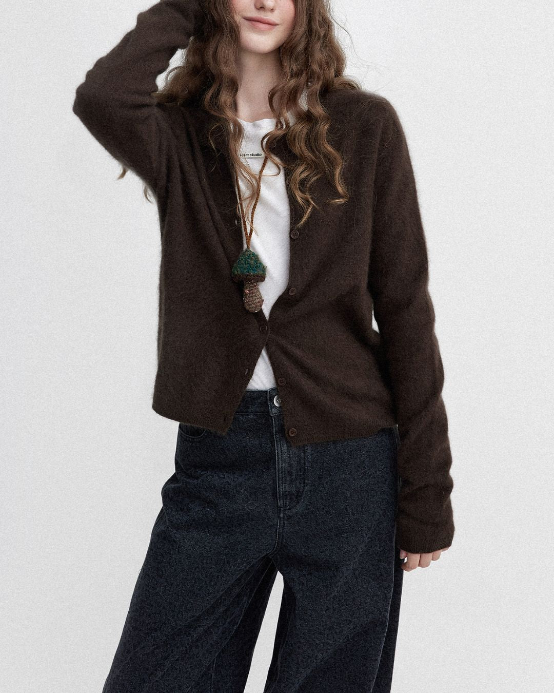 Brushed Knit Cardigan　KN027