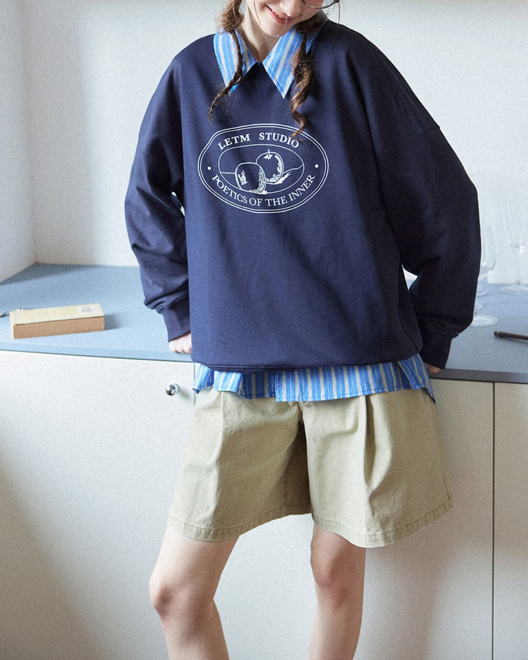 Letter Printed Sweat　SW003