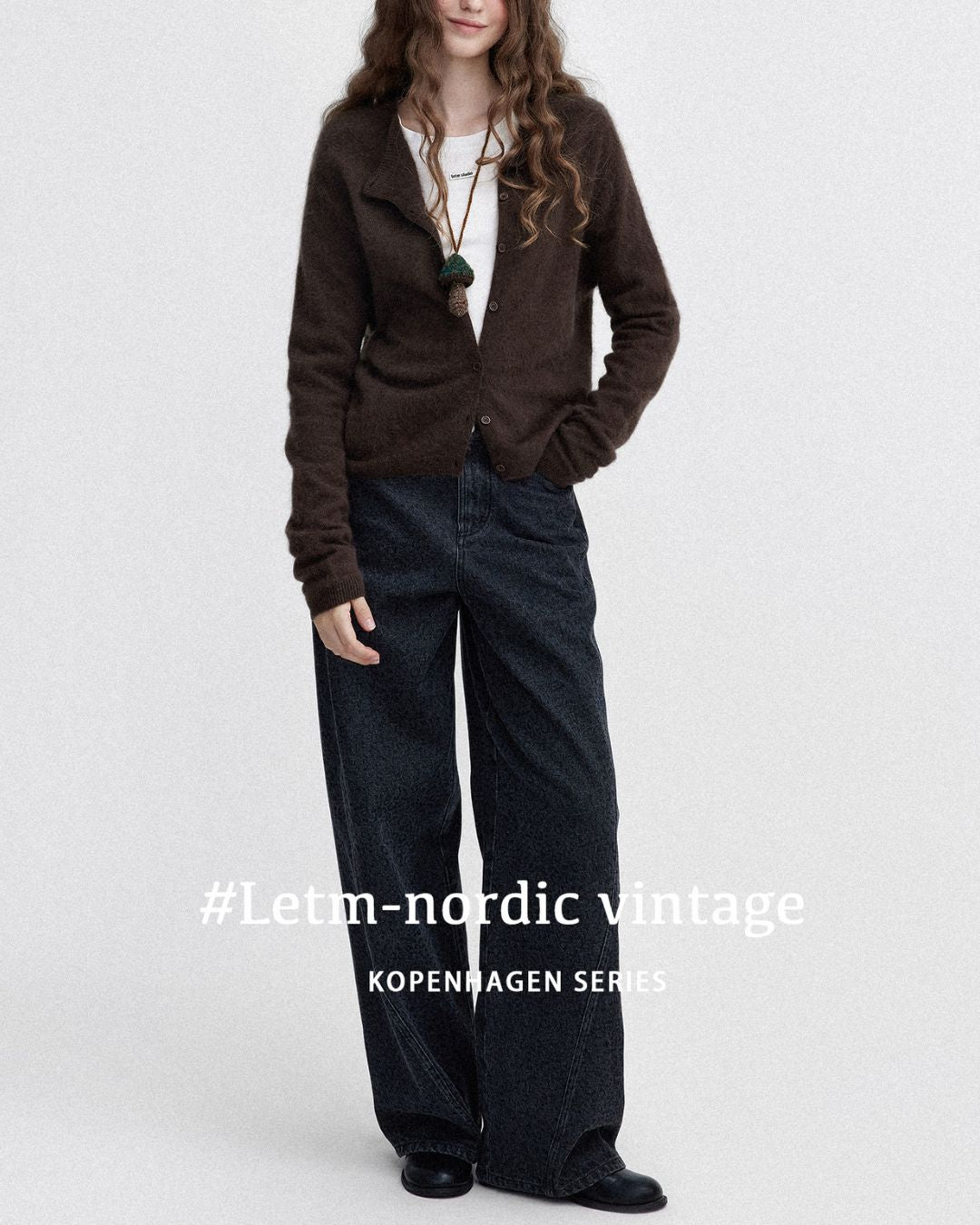 Brushed Knit Cardigan　KN027