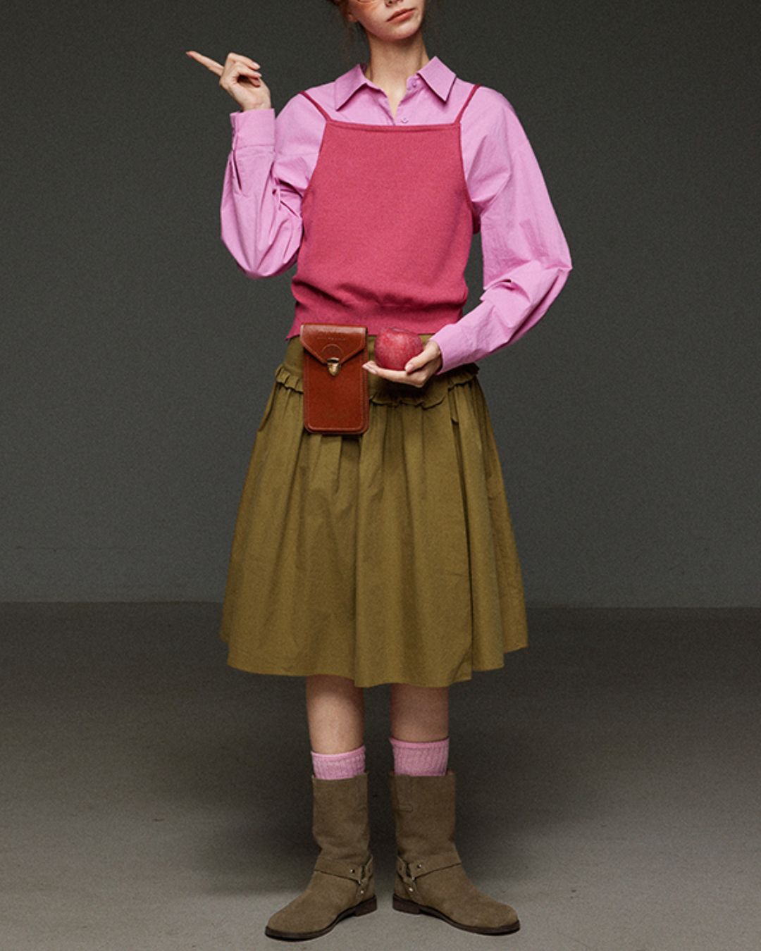 Back-open Camisole Knit Vest　KN033