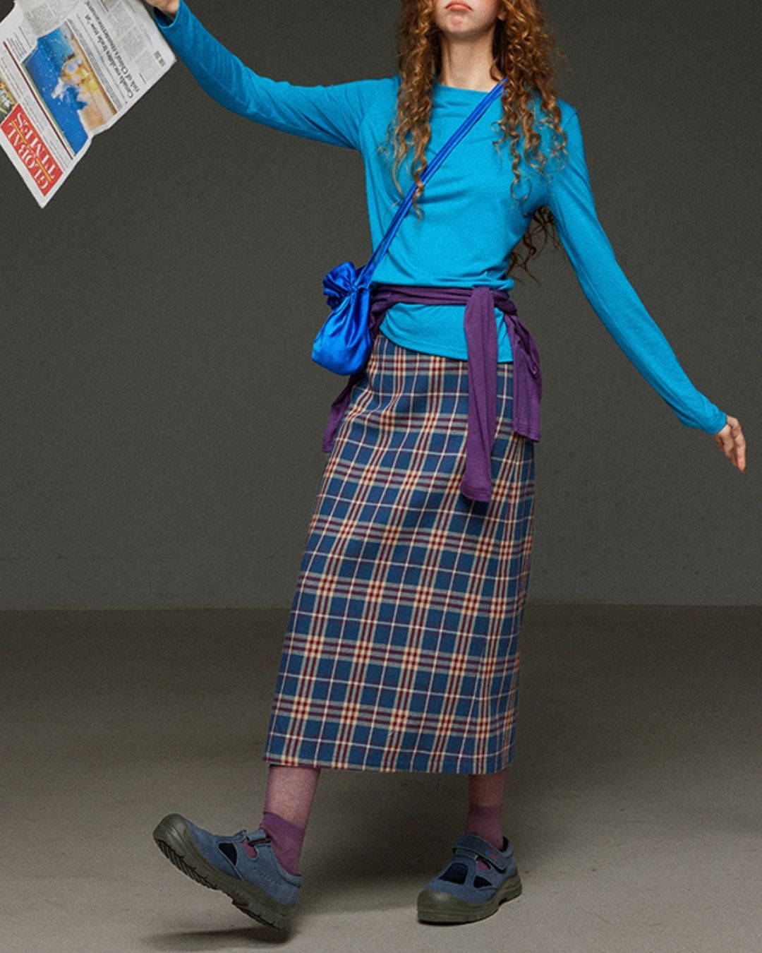 Boat Neck Slim Fit T-shirt　LT012