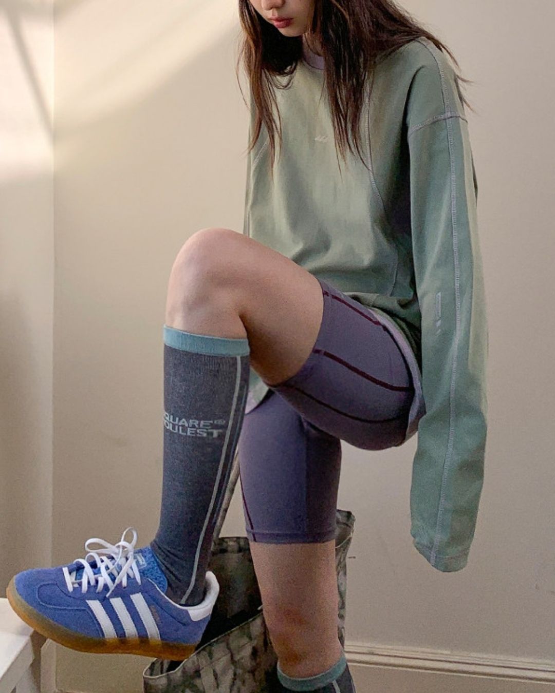 Color Block Fitness Shorts　SP002