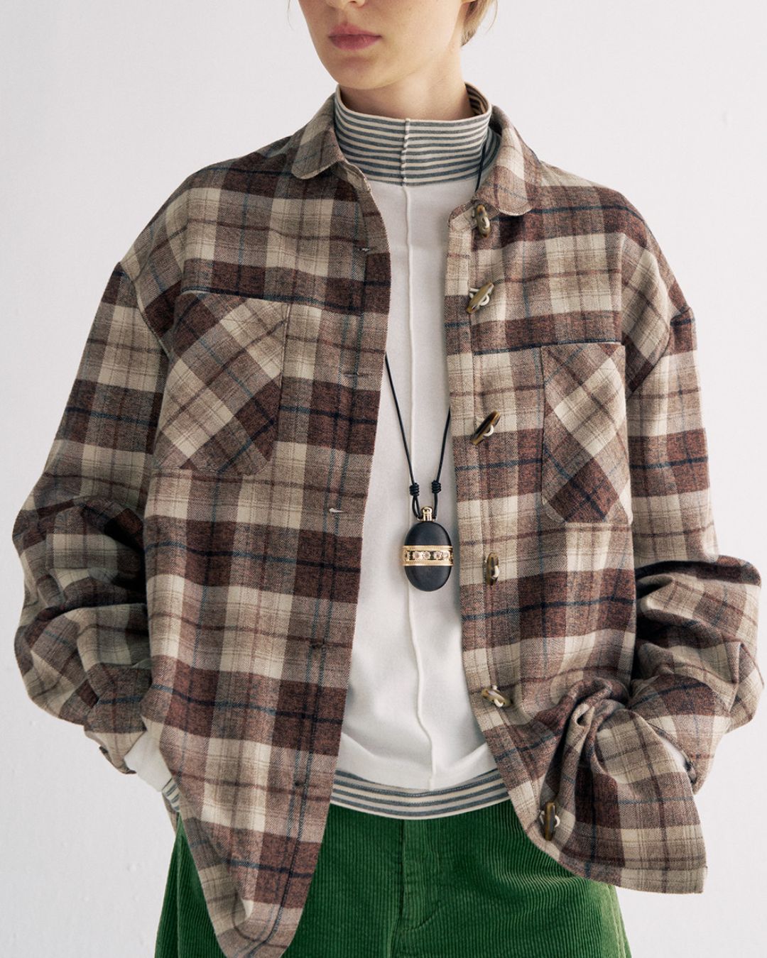 Flannel Cotton Check Shirt　LS039