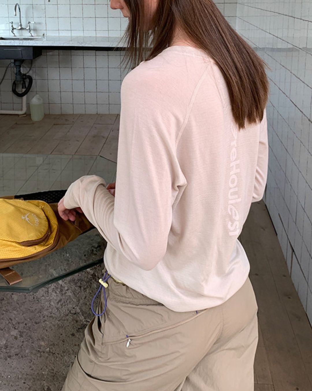 Comfortable Back Logo T-shirt　LT021