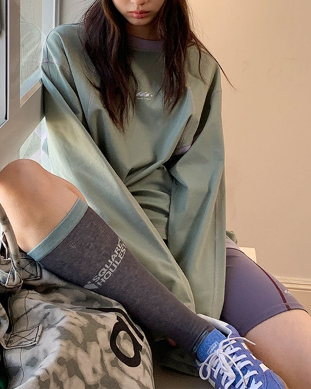 Color Block Fitness Shorts　SP002