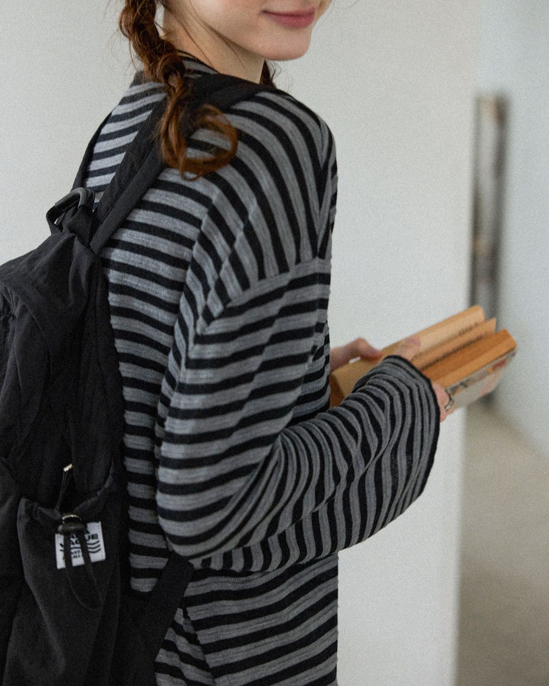 Striped Knit T-shirt　KN018