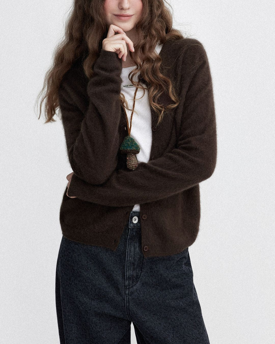 Brushed Knit Cardigan　KN027