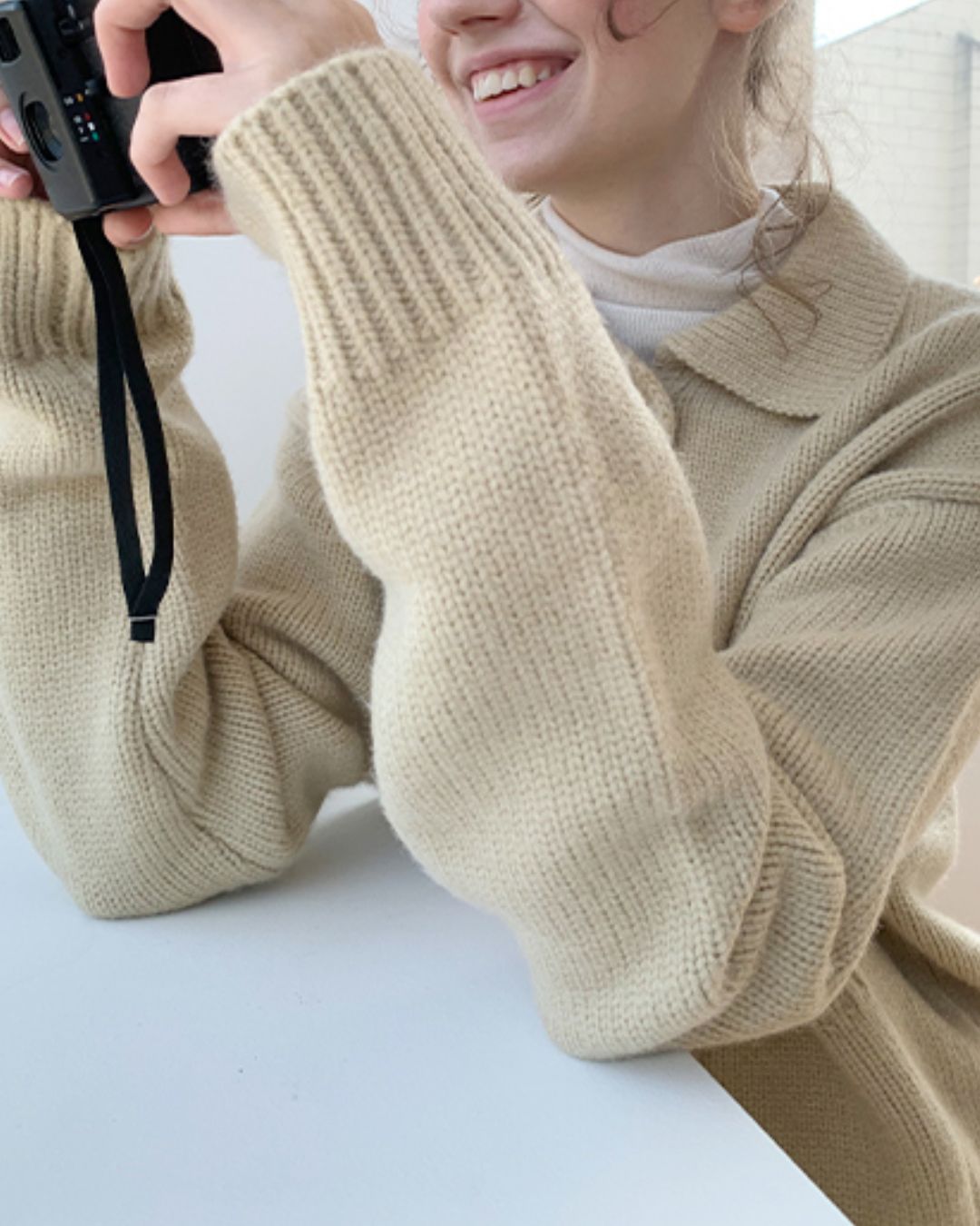 Retro Button Knit Cardigan　KN004