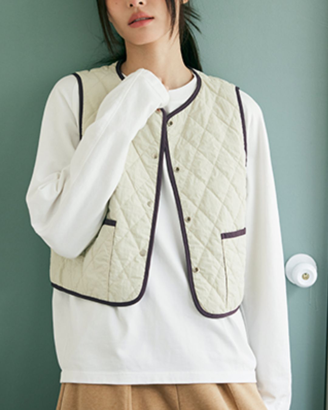 Nylon Quilted Vest　VT001