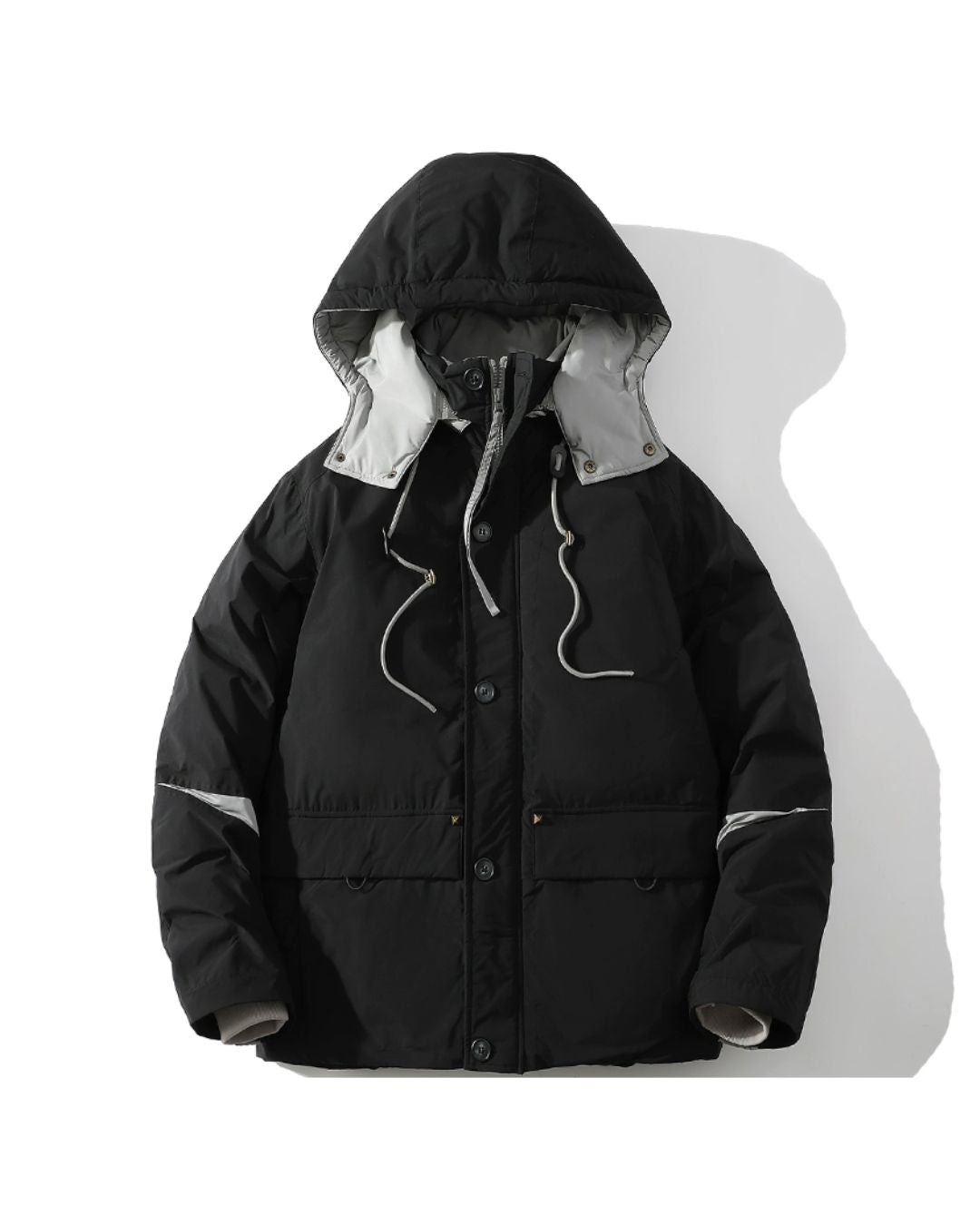 Casual Padded Contrast Color Jacket　JK071