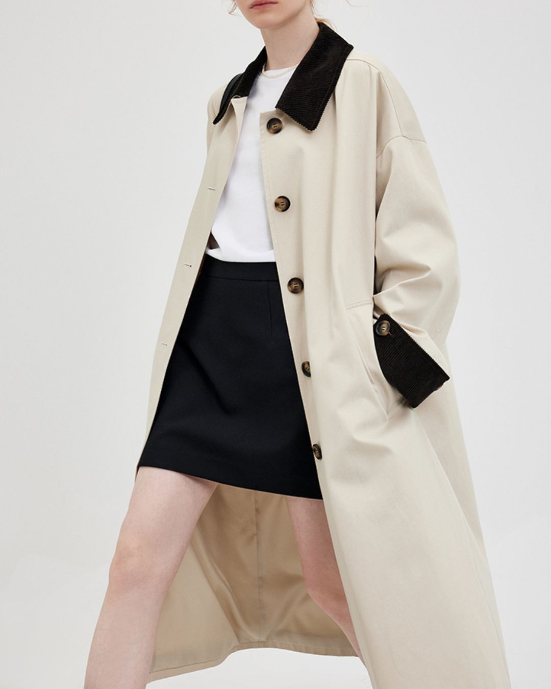 Contrast Color Classic Coat　CT007