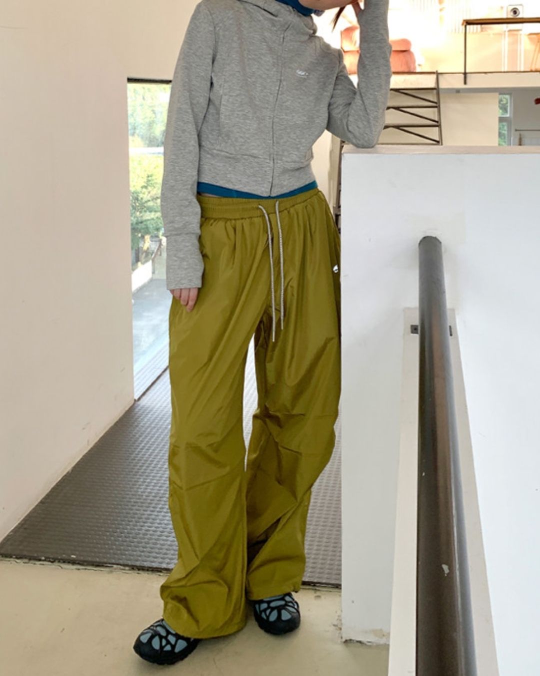 Drawcord Hem Outdoor Pants　PT041