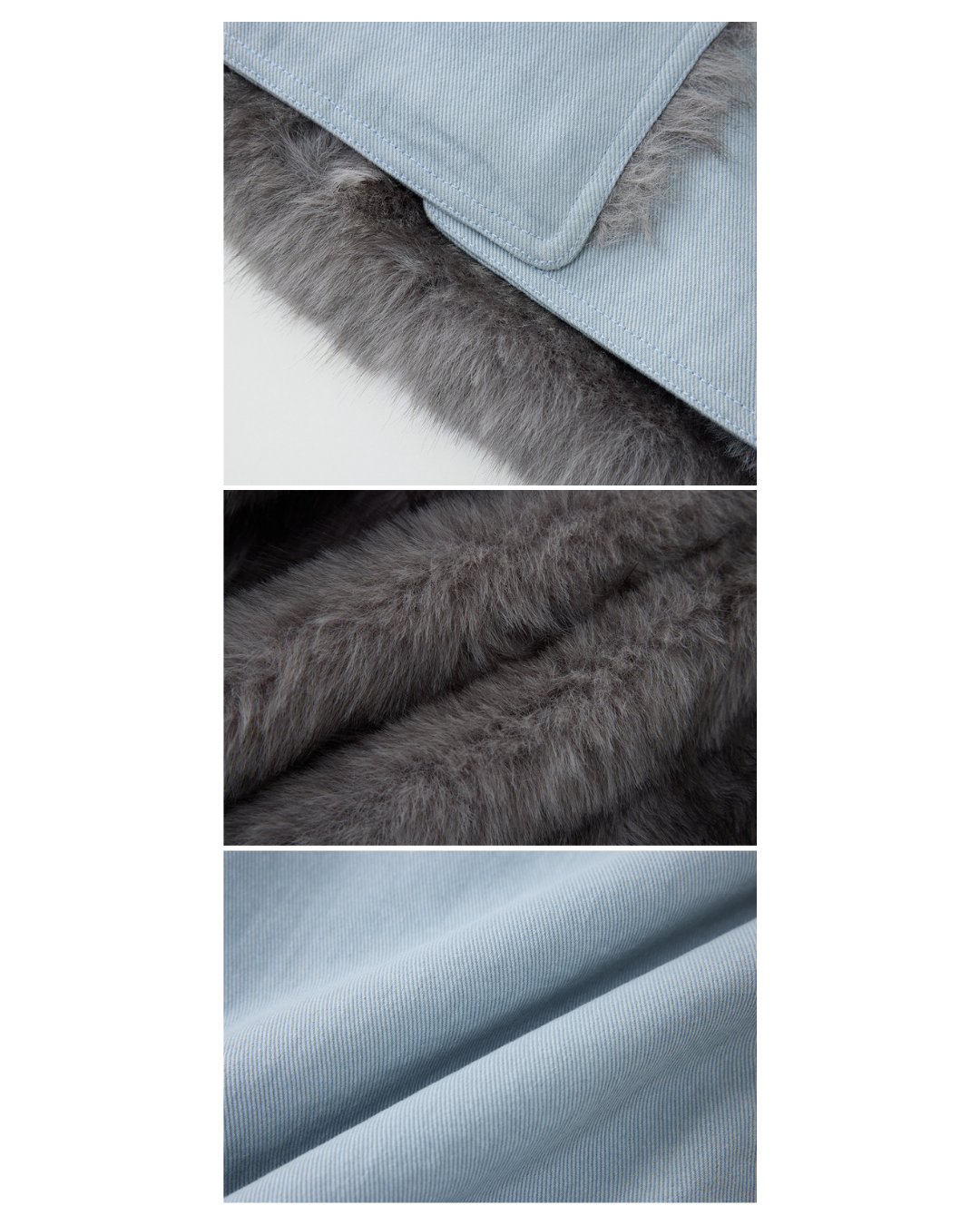 Vintage Fur-lined Denim Jacket　JK081