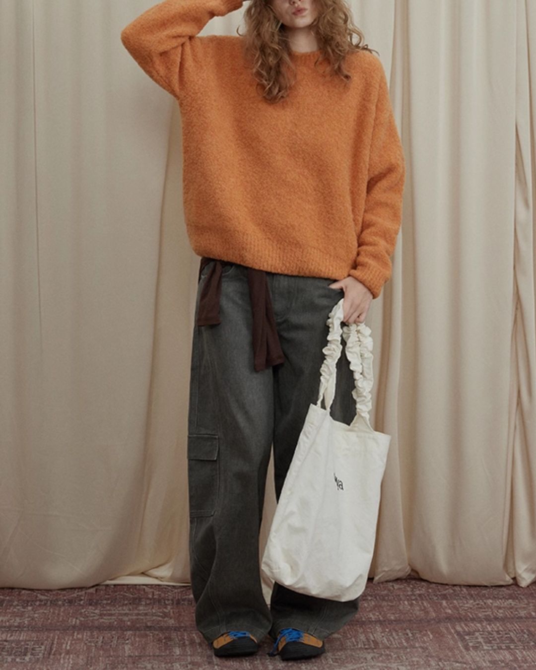 Wool Crew Neck Sweater　KN046