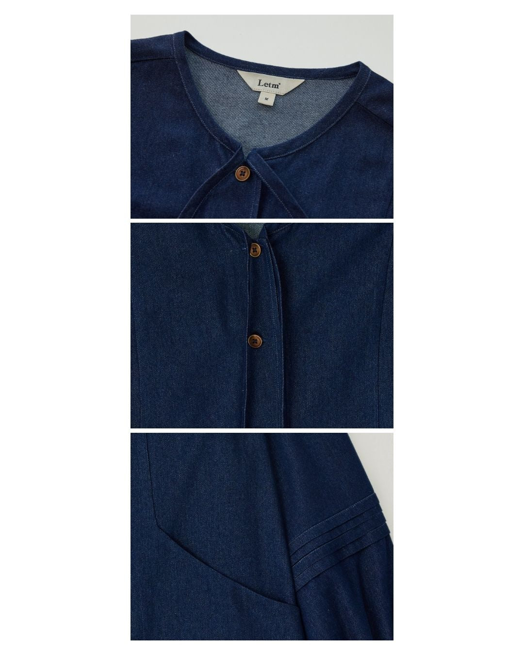 A-line Pleated Shirt ＆ Knee-length Skirt　LS011